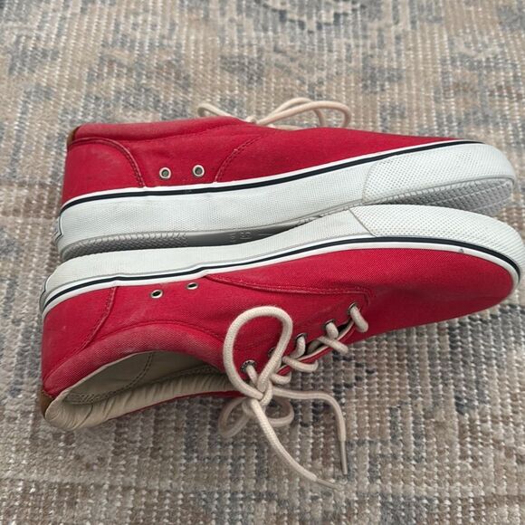Sperry Men's Striper Fashion Sneaker, Red Canvas size 10.5 - Picture 9 of 9